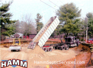 Grading and excavation for septic system in Kingston, NH