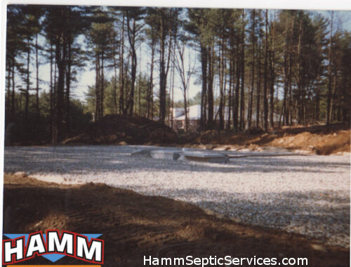 Grading & Excavation for Septic System in Manchester, New Hampshire.