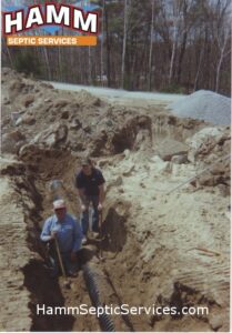 Installing a sewer connection in Hudson, NH